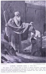 Samuel salbt Saul um 130 v. Chr.